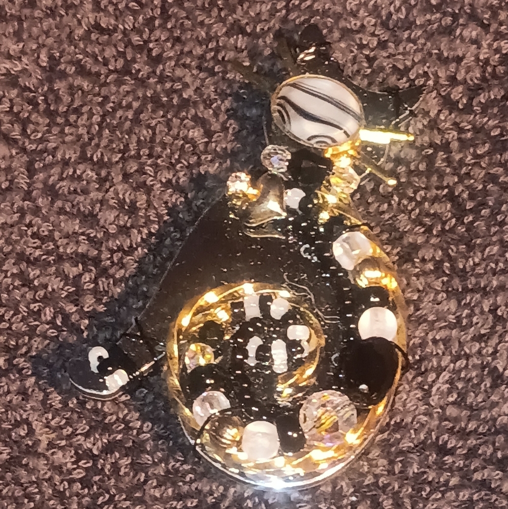 Liztech Silver And Crystal Pin - Picture 2 of 16